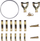 Set grepa për varje pikturash Home Styling Collection, 37 copë, metalik