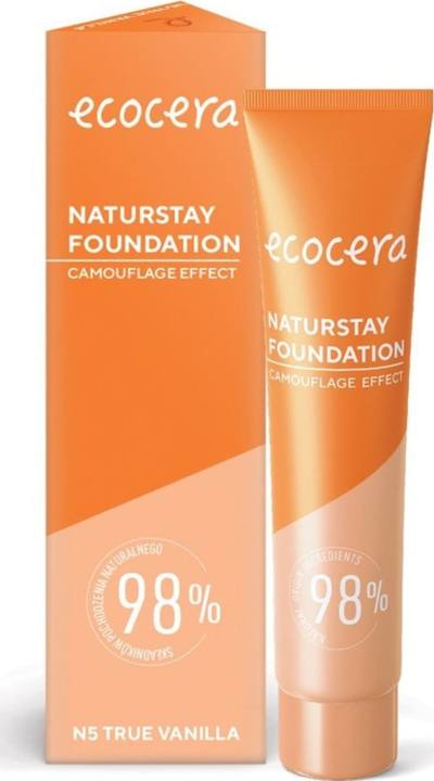 Fondatin Ecocera Naturstay N5 True Vanilla, 98% përbërës natyralë, 30ml