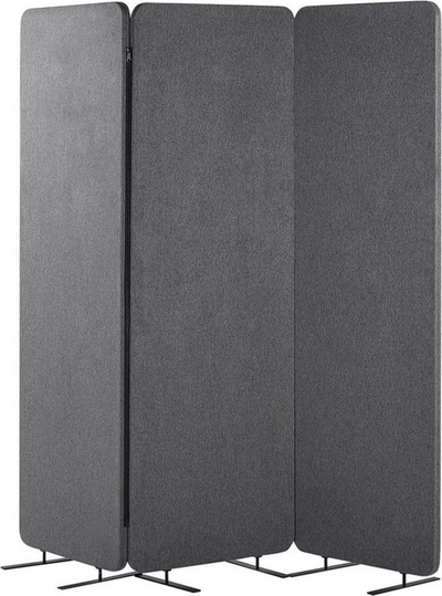 Ndarës dhome Beliani Acoustic STANDI, 3 panele, 184x184 cm, gri