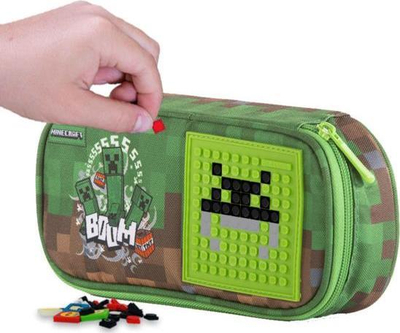 Penar shkolle Pixie Crew Minecraft, me zinxhir, me panel piksel, shumëngjyrësh