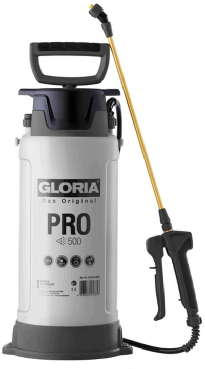 Spërkatësi me presion Gloria PRO 500, 5L, llancë prej bronzi