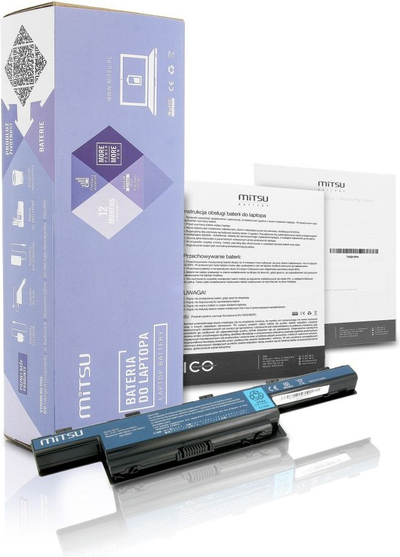 Bateri laptopi Mitsu BC/AC-4551, 4400 mAh, 10.8V, e zezë
