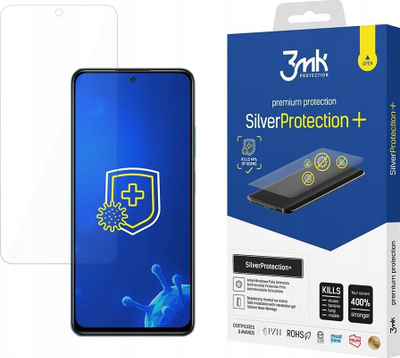Folie mbrojtëse 3mk SilverProtection+, për Xiaomi Redmi Note 12 Pro, antibakteriale, transparente