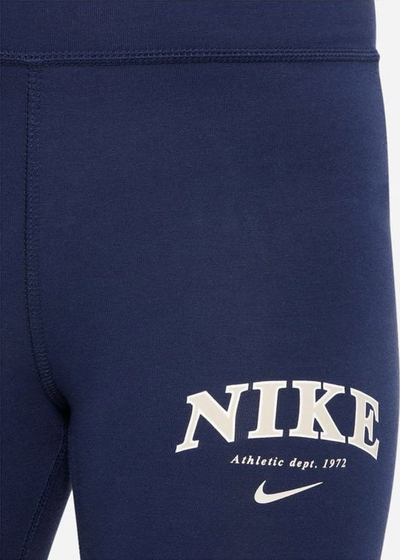 Legjins Nike me logo, bel i mesëm, për goca, blu