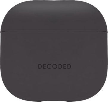 Këllëf silikoni Decoded Aircase për AirPods 4, mat, grafit