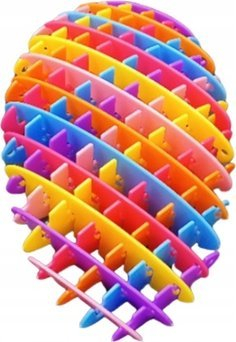 Lodër antistres Rainbow, fleksibël, 10cm, shumëngjyrëshe