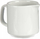 Ibrik qumështi porcelani Vessia, 150ml, me dorezë, i bardhë