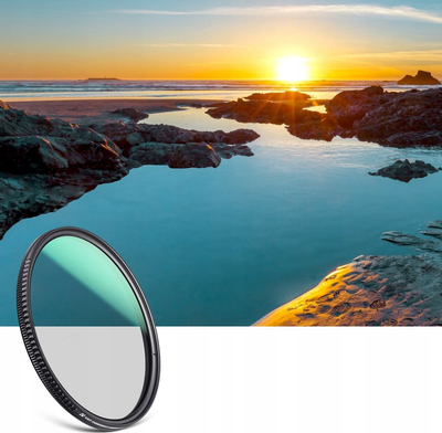 Filter polarizues K&amp;F Concept Nano X 55mm, circular, super i hollë, me shumë shtresa