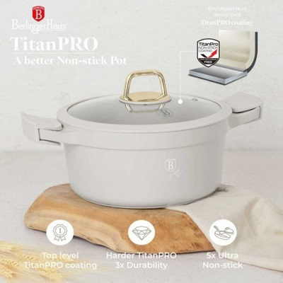 Tenxhere Berlinger Haus BH-7788, 28cm, 6.1L, krem