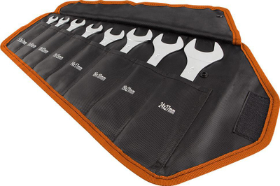 Set çelësash të hapur Neo Double-Ended, super të hollë 3mm, 8 copë me çantë beze