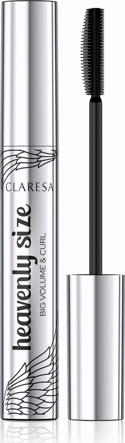 Маскара за трепки Claresa Heavenly Size, за згуснување и издолжување, црна