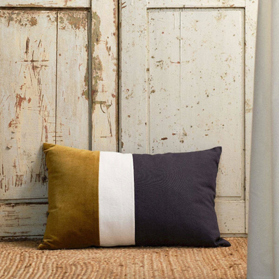 Jastëk dekorativ Cotton, 40x60 cm, me vija, shumëngjyrësh