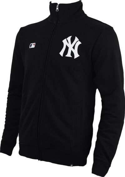 Xhaket sporti për burra 47 Brand MLB Helix NEYYAN, me zinxhir, jakë të ngritur, e zezë