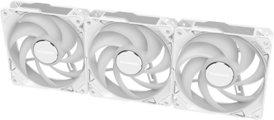 Ventilator PC Tcomas FA200, set 3x 120mm, RGB adresues, i bardhë