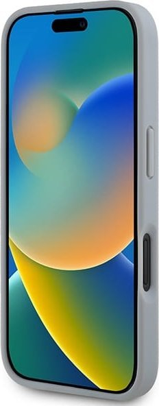 Kapak telefoni BMW BMHMP16S23PUDTS, për iPhone 16 6.1", kapak i fortë karbon, gri