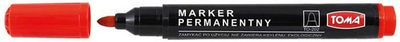 Marker permanent Toma 202 (TO-202CZER), i kuq