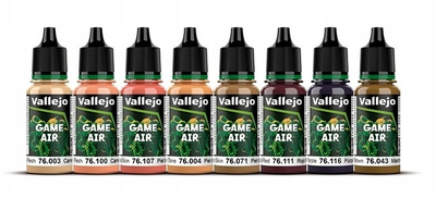 Set bojërash akrilike Vallejo Face Painting, Game Air Fantasy, 8x18ml, shumëngjyrëshe