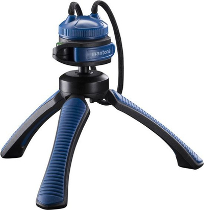 Stativ Mantona Kaleido Gaia, i gjatë 106cm, mban deri 2.5kg, blu