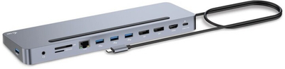 Docking Station i-tec USB-C Metal Ergonomic, 3x 4K Display, PD 100W