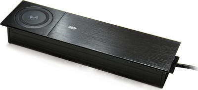 Panel prizash tavoline Spacetronik SPS-S27B, karikues wireless, porte USB, i zi