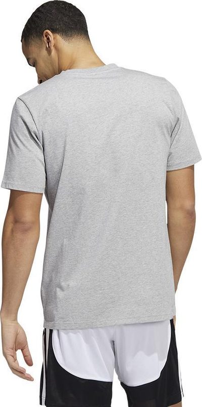 Bluzë Adidas Badge of Sport Courts Tee HK6726, pambuk, për meshkuj, e bardhë