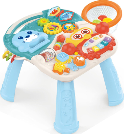 Ecëse lodër WOOPIE BABY 4 në 1, tavolinë edukative, ride-on, shumëngjyrëshe