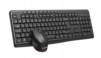 Set tastiere dhe mausi C-TECH WLKMC-04, wireless 2.4GHz, CZ, i zi