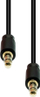 Kabllo audio ProXtend 3 Pin Slim M-M, 3.5mm, 3m, e zezë
