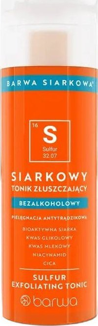 Tonik fytyre Barwa Sulfur, që heq qelizat e vdekura, 200 ml