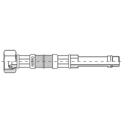 Zorrë baterie Ferro, 35 cm, çelik i thurur, 3/8"