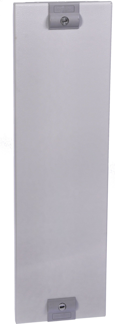Panel frontal metalik Legrand XL³ 400, i gjatë 150 mm, metal i plotë, gri