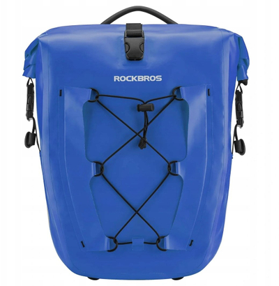 Sakë biçiklete RockBros 30140022004, 25-32L, e papërshkueshme nga uji, blu
