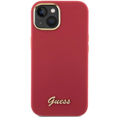 Mbulesë telefoni Guess GUHCP15SSMBSLM, për iPhone 15 6.1", silikon, magenta