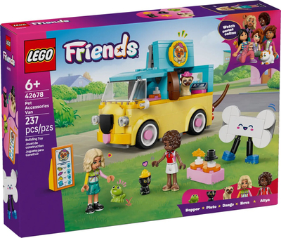 Set LEGO Friends Pet Accessories Van 42678, furgon lodër, shumëngjyrësh