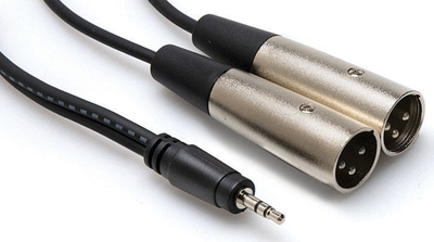 Kabllo audio Hosa CYX-403M, 3.5mm stereo mashkull në XLR3 mashkull, 3m, e zezë