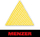 Rrjeta gërryse MENZER Ultranet, set 25 copë, 290 x 250 mm, G120, e verdhë