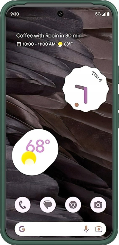 Maskë Nillkin Super Frosted Pro për Google Pixel 8, prej TPU-je dhe polikarbonati, antirrëshqitëse, jeshile e errët
