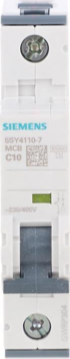 Çelës mbrojtës Siemens 5SY4110-7, 1P C, 10A 10kA, AC