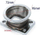 Flanxhë turbo TurboWorks T3 në V-Band 3", çelik inox