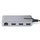 Hub USB C StarTech 3 porta, Gigabit Ethernet, USB 3.0 5Gbps, gri