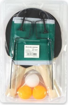 Set pingpongu Penword G121, 2 raketa, 3 topa, rrjetë
