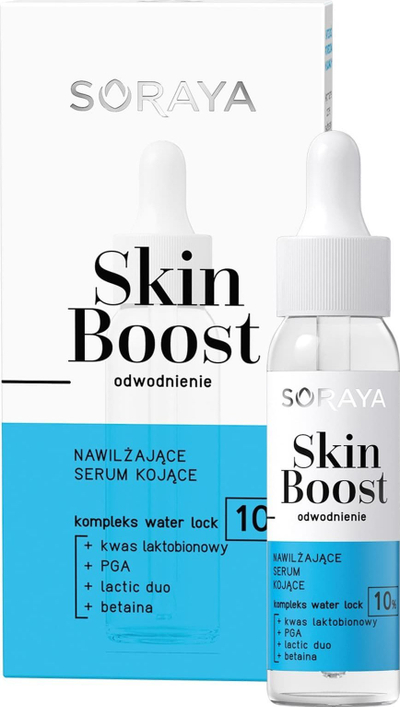 Серум за лице Soraya Skin Boost Soothing and Hydrating, смирувачки, хидратантен, 30ml