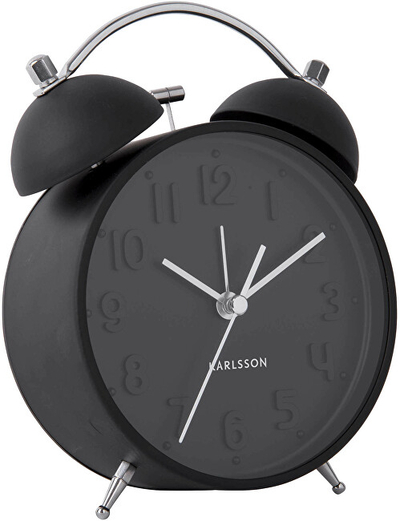 Orë me alarm Karlsson Classic Bell KA5784BK, e zezë