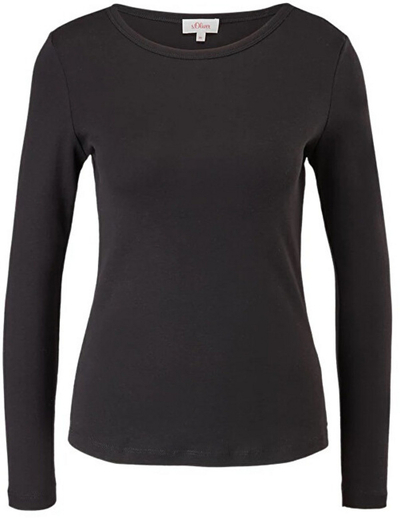 Bluzë S.Oliver Regular Fit, e zezë, nr. 36