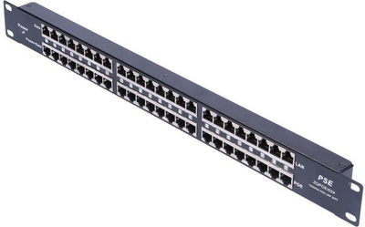 Panel patch ExtraLink (EX.2015), 19", 24x RJ45, PoE Injector