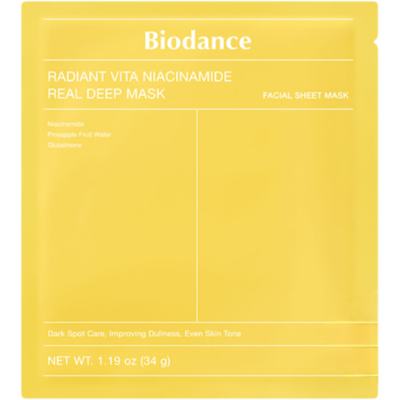 Maskë për fytyrë Biodance Radiant Vita Niacinamide, 34g
