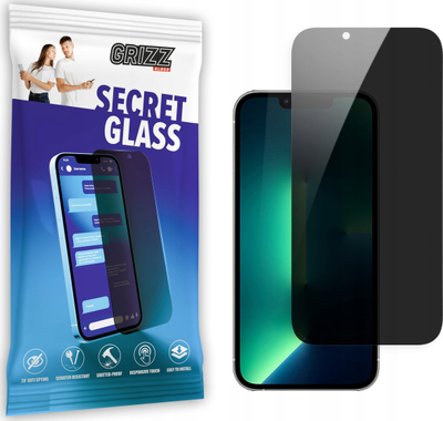 Xham mbrojtës GrizzGlass Matte SecretGlass për iPhone 16e 14 13 13 Pro, matte, transparent