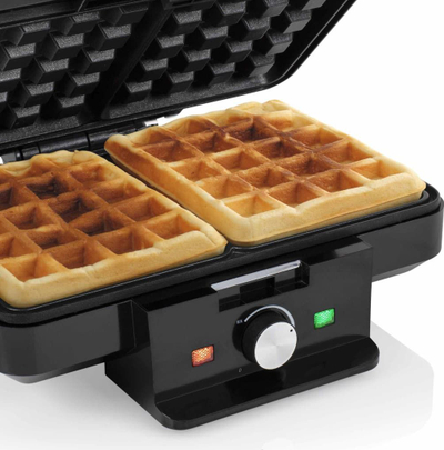 Aparat për waffle Tristar Double Belgian, me dy pllaka, ngrohje e shpejtë, argjent