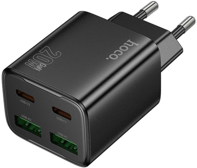 Karikues rrjeti Hoco N55, 20W, 4 porta USB, i zi