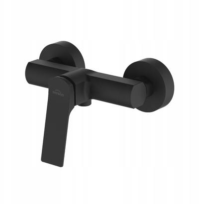Set rubinetësh baño Neri, rubinet vaskë mur, rubinet lavamani, i zi mat